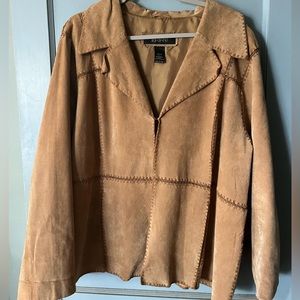 Oversized Suede Western Cowgirl Jacket